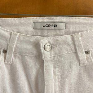 Joe's Jeans Cuff Crop White Jeans
